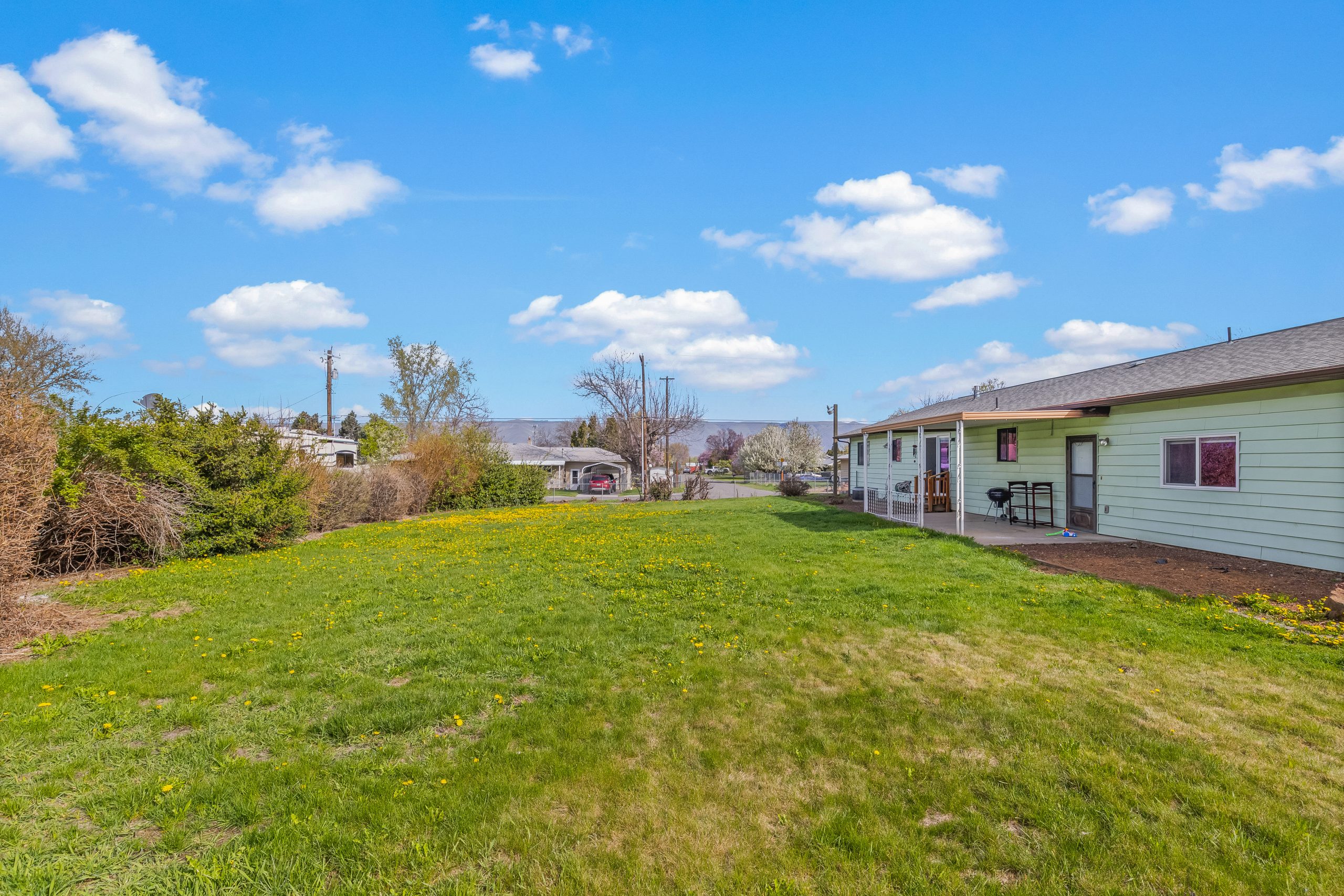 A view across the lawn at Clarkston Care Home