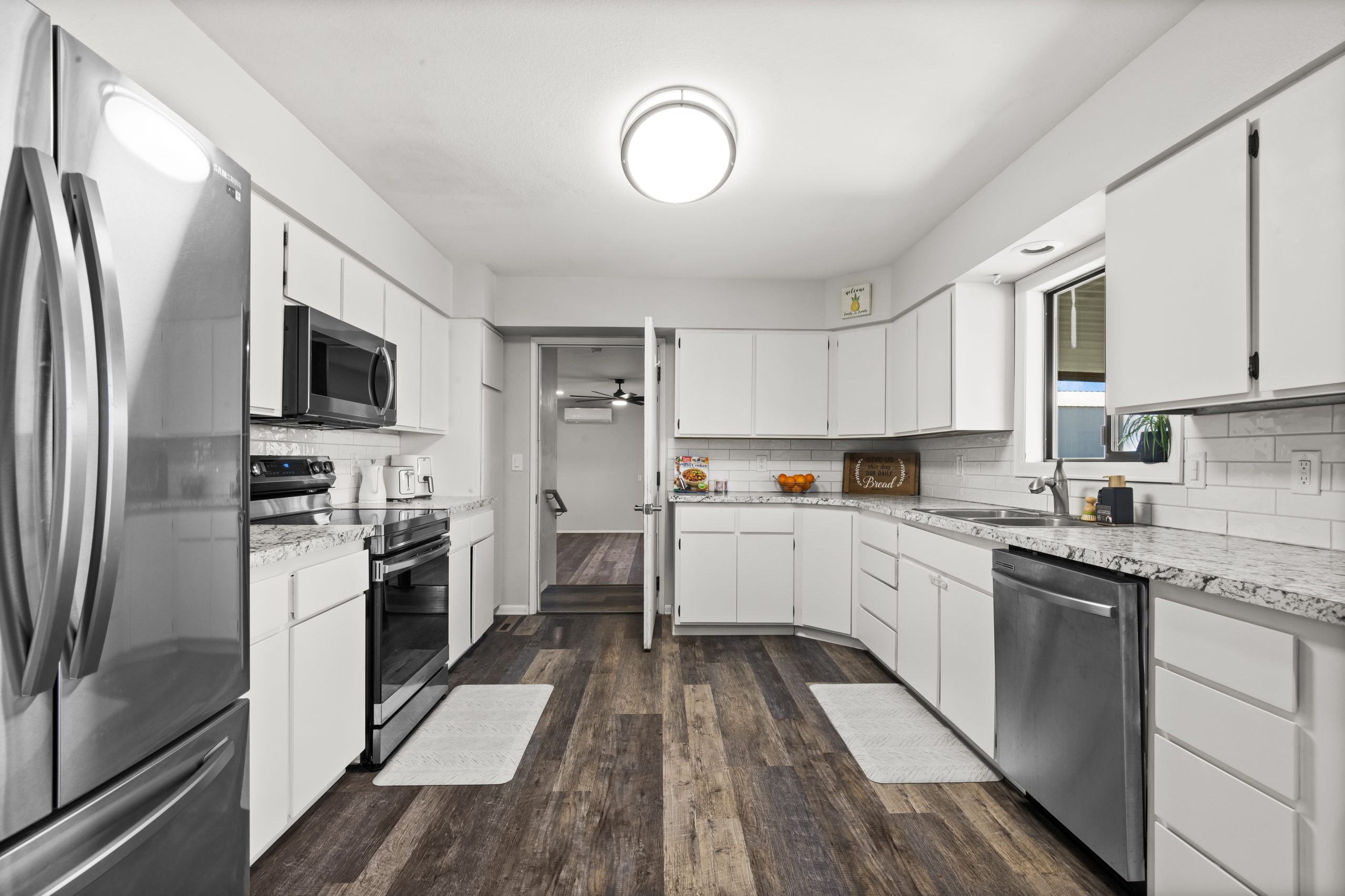 Kitchen and appliances at Clarkston Care Home