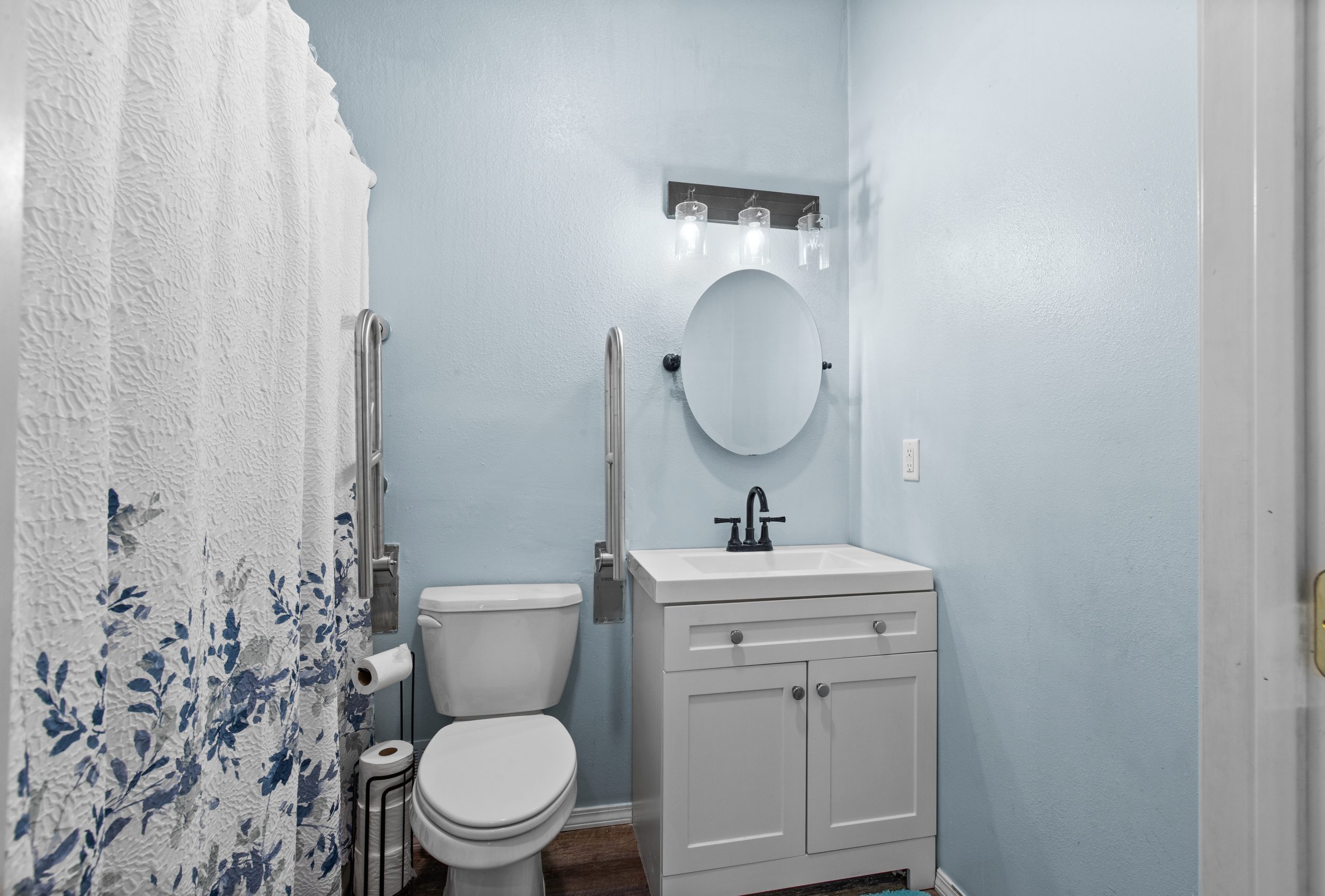 Bathroom and storage at Clarkston Care Home