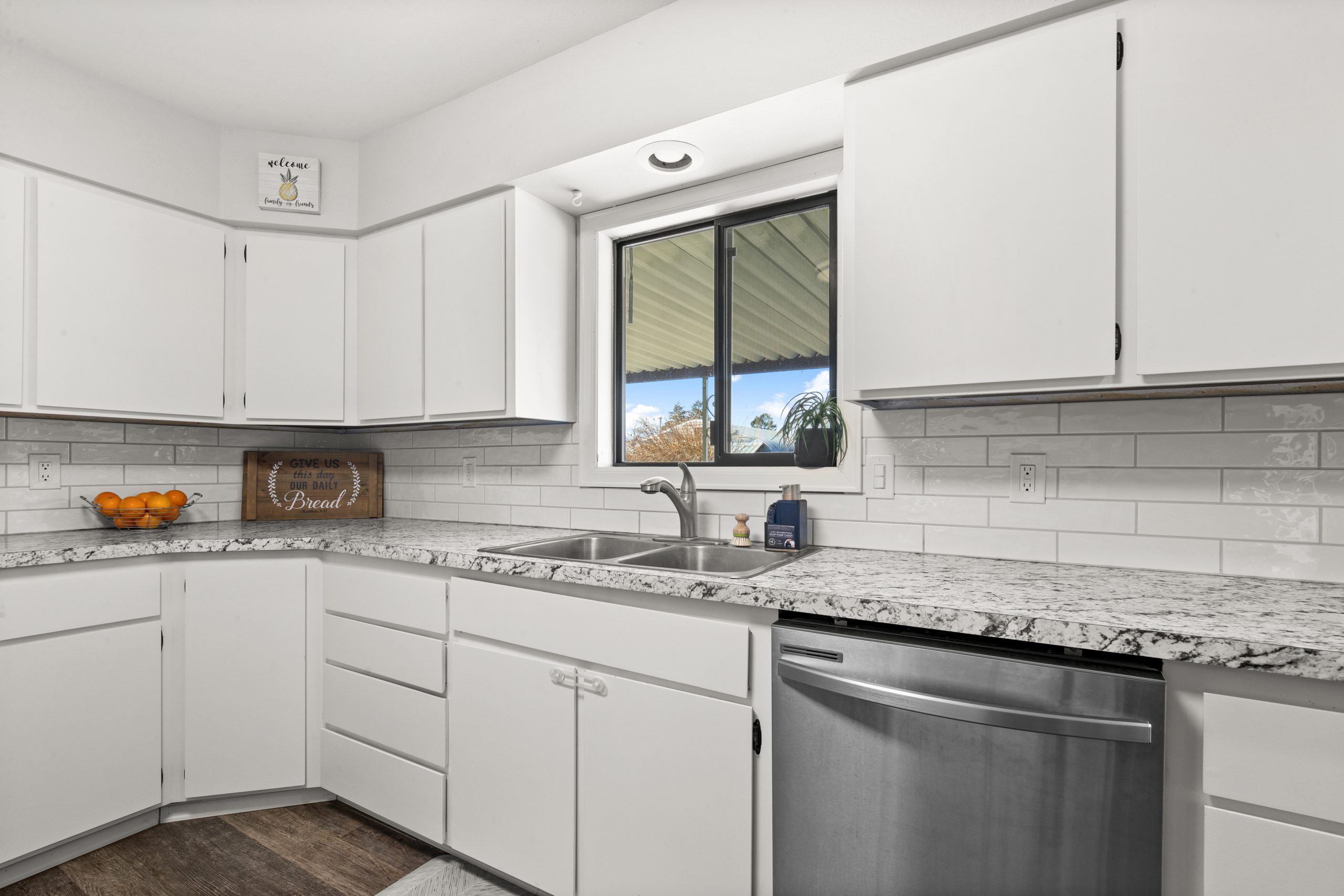 Kitchen counter at Clarkston Care Home
