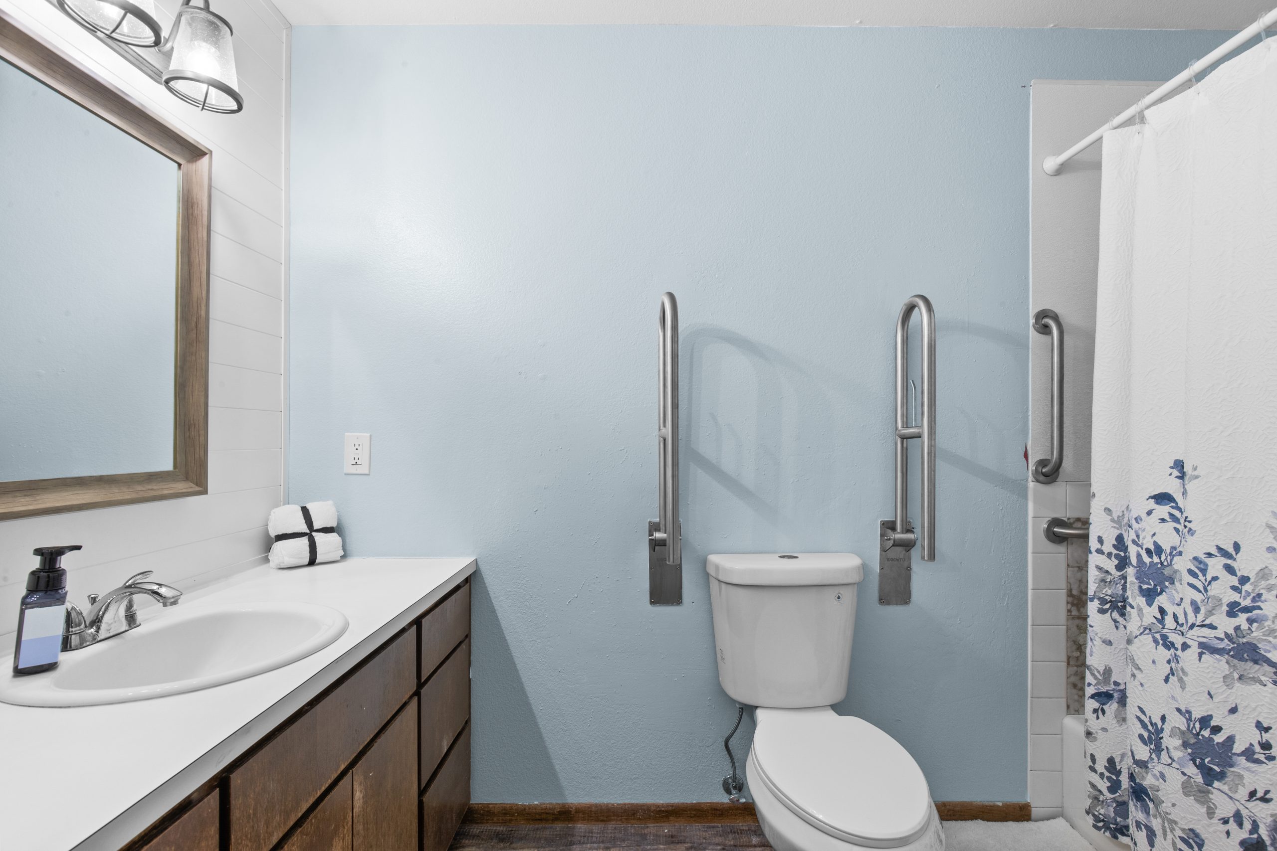 Bathroom and vanity at Clarkston Care Home