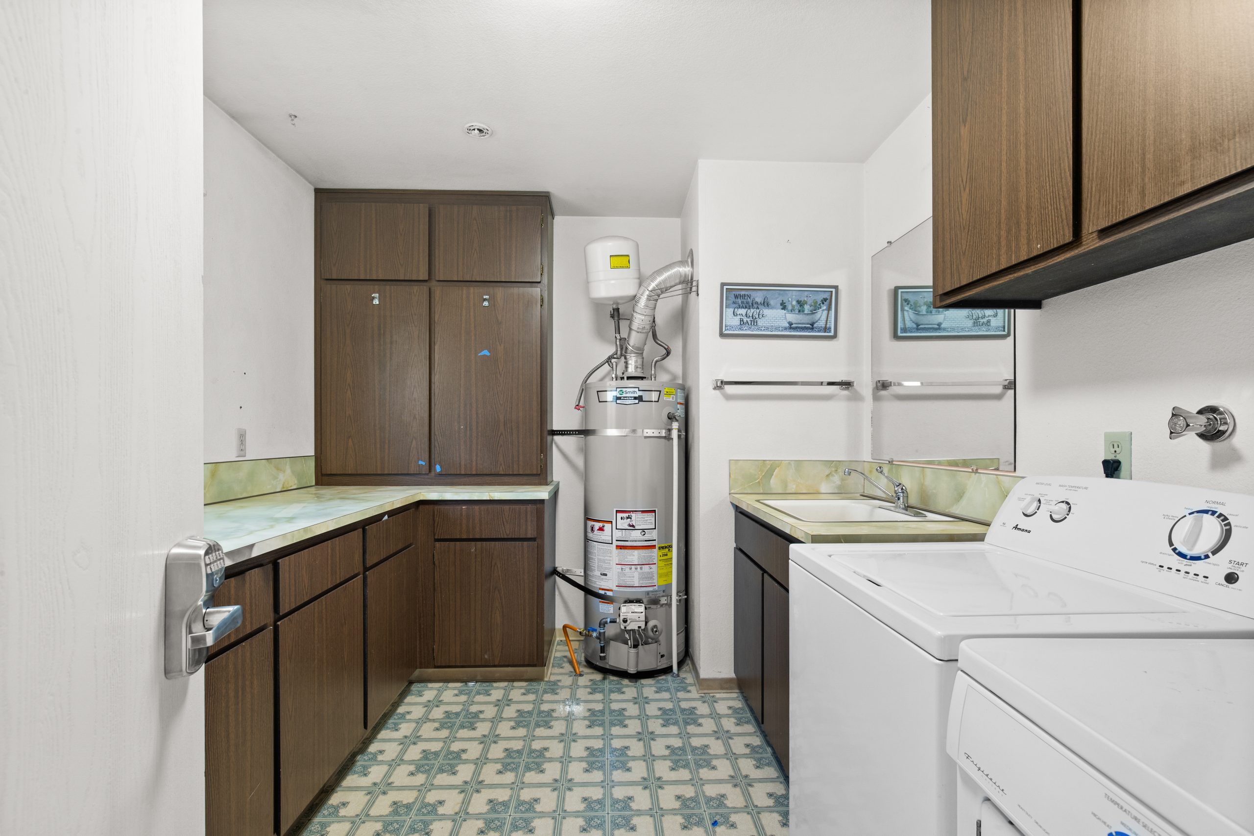 Laundry and utility room at Clarkston Care Home