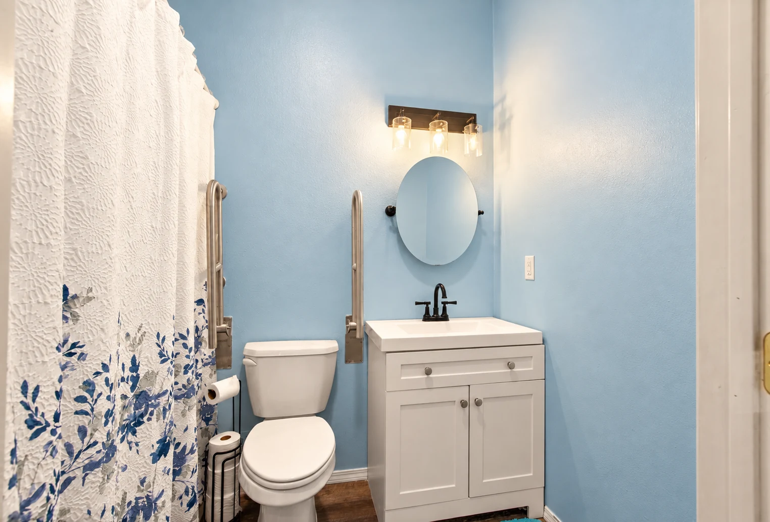 Bathroom and storage at Clarkston Care Home