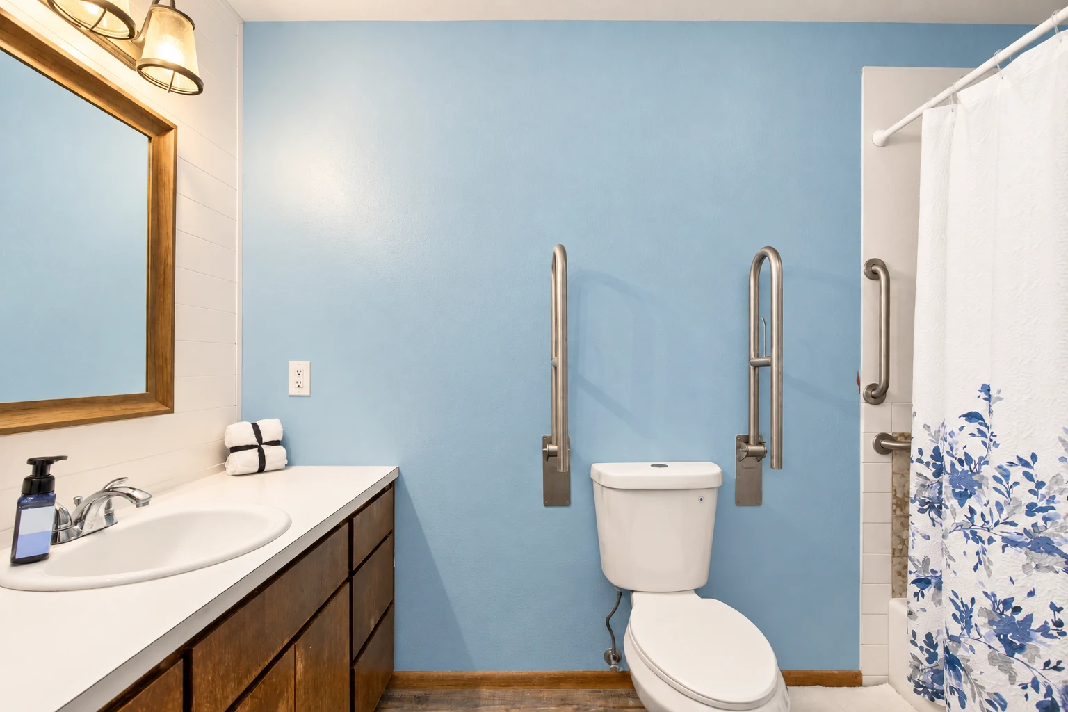 Bathroom and vanity at Clarkston Care Home