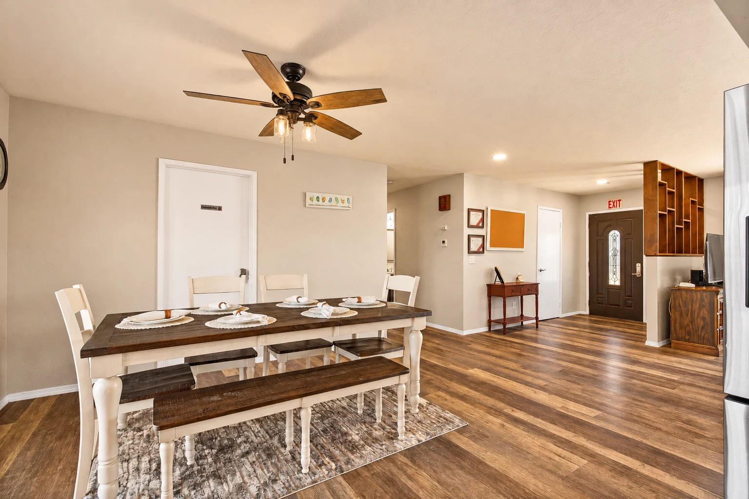 The dining room at Clarkston Care Home — enhanced photograph