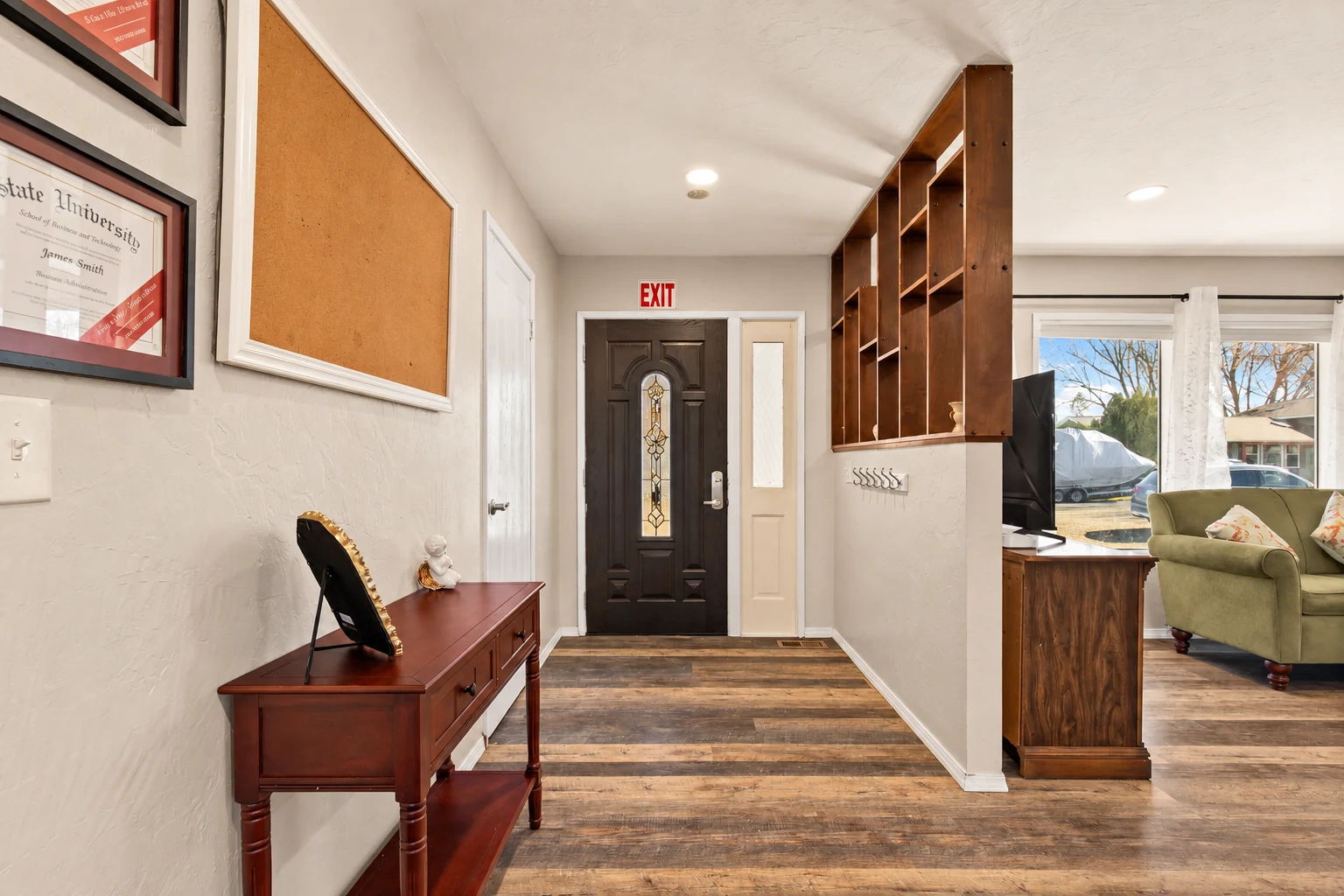 The entrance hallway at Clarkston Care Home