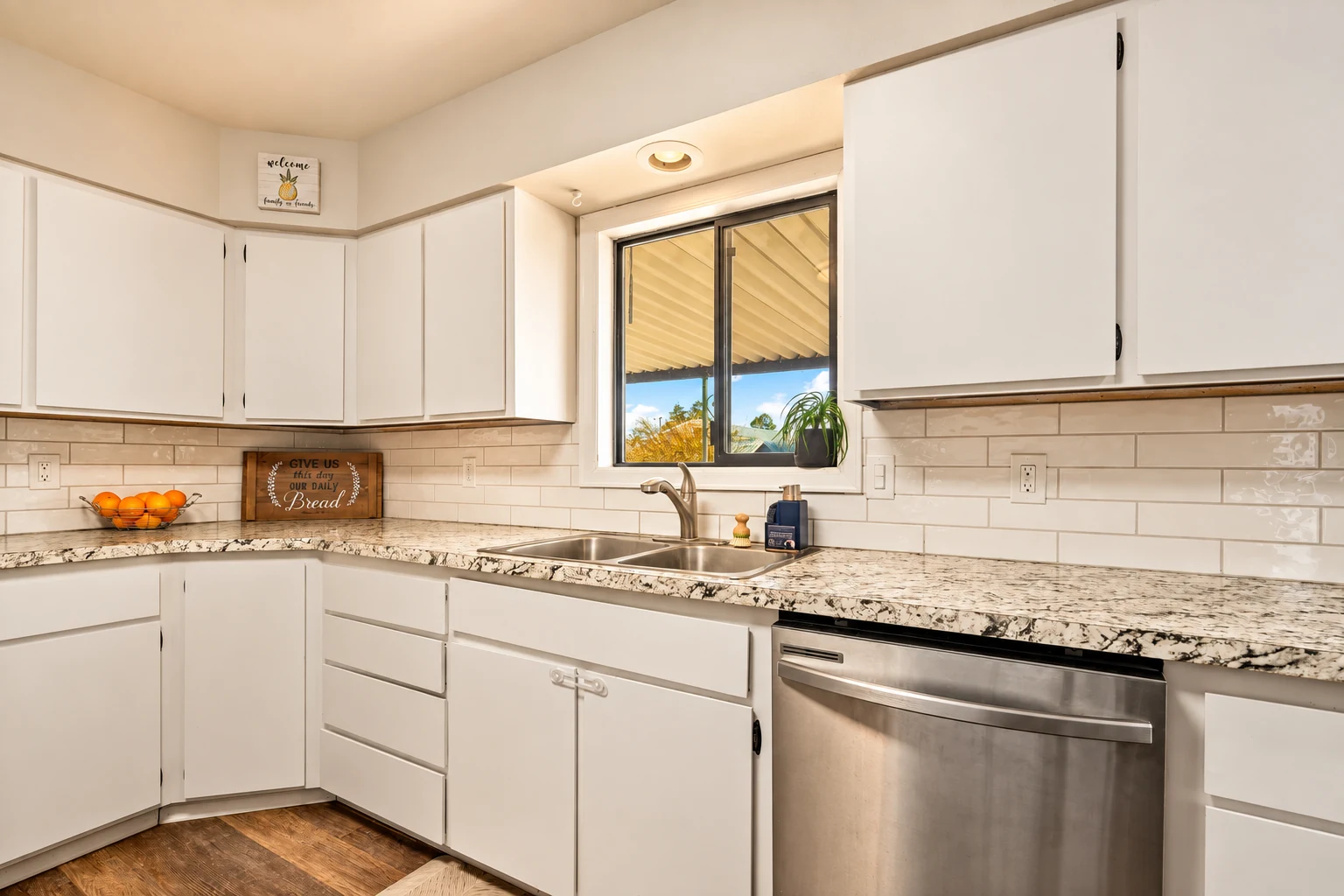 Kitchen counter at Clarkston Care Home